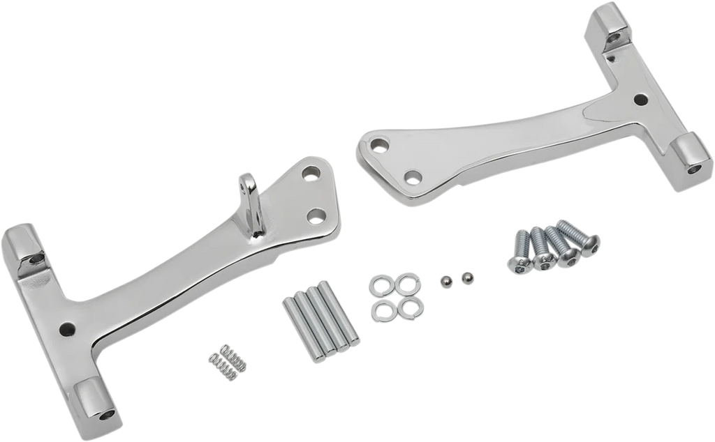 DragSpecialties Passenger Floorboard Mount - Chrome - FXD/FLD 77496C - Main Product View