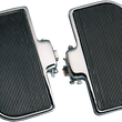 Load image into Gallery viewer, DragSpecialties Passenger Floorboards - Black/Chrome - GL1000/1100 057005-BX-LB2 - Main Product View
