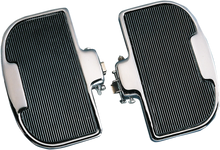 Load image into Gallery viewer, DragSpecialties Passenger Floorboards - Black/Chrome - GL1000/1100 057005-BX-LB2 - Main Product View