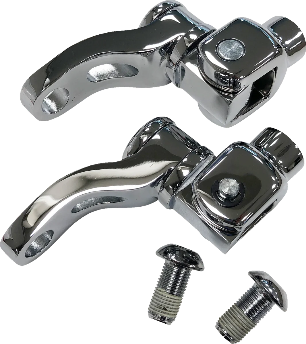 DragSpecialties Passenger Peg Mount - Adjustable - Black 78561B - Side View