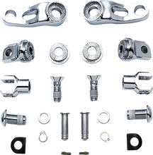 Load image into Gallery viewer, DragSpecialties Passenger Peg Mount - Adjustable - Chrome 63190 - Side View