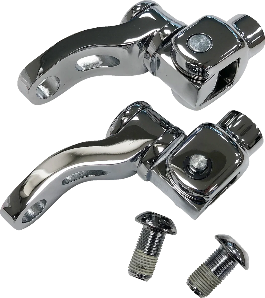 DragSpecialties Passenger Peg Mount - Adjustable - Chrome 63190 - Detail View
