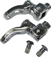 Load image into Gallery viewer, DragSpecialties Passenger Peg Mount - Adjustable - Chrome 63190 - Detail View