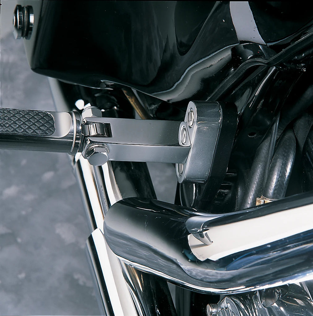 DragSpecialties Passenger Peg Mounts - Chrome - FLH/FLT 243659 - Side View