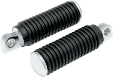Load image into Gallery viewer, DragSpecialties Passenger Pegs - Rubber - Chrome End 72497 - Main Product View