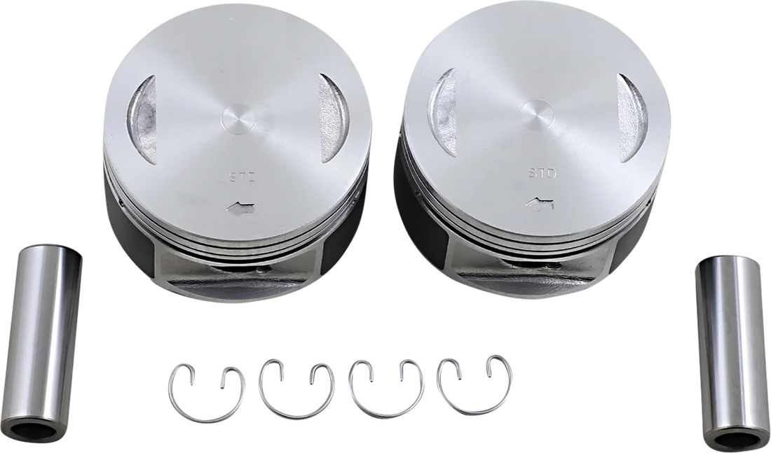 DragSpecialties Piston - Twin Cam 21930-99-020 - Side View