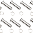 Load image into Gallery viewer, DragSpecialties Pivot Pins - Lever - 10 Pack - Chrome 74112 - Main Product View