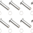 Load image into Gallery viewer, DragSpecialties Pivot Pins - Lever - 10 Pack - Chrome 74114 - Main Product View