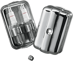 DragSpecialties Plug Holder - Chrome - F/H-D 33-0030-SC1 - Main Product View