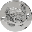 Load image into Gallery viewer, DragSpecialties Points Cover - Chrome/Black - M8 I30-0223CA - Main Product View