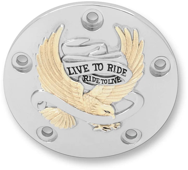 DragSpecialties Points Cover - Chrome/Gold/Black 30-0187GA - Main Product View