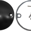 Load image into Gallery viewer, DragSpecialties Points Cover - Flat Black 30-0152KSB - Main Product View