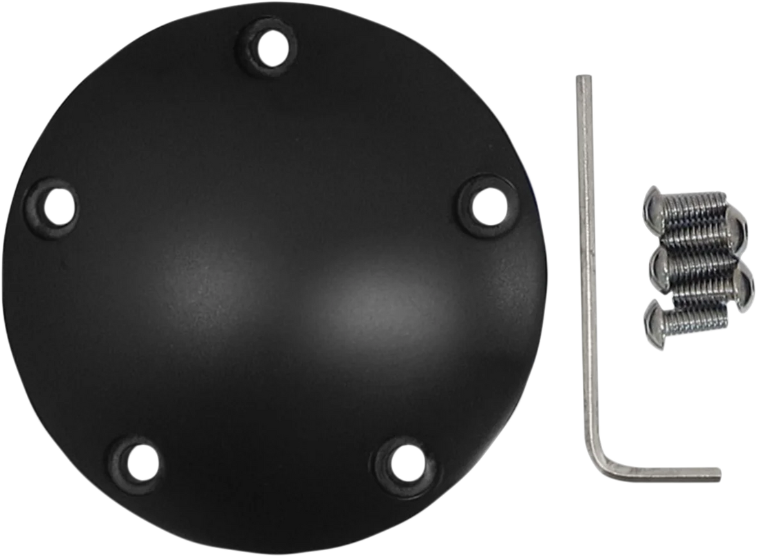 DragSpecialties Points Cover - Flat Black - Twin Cam 30-0170ASB - Side View