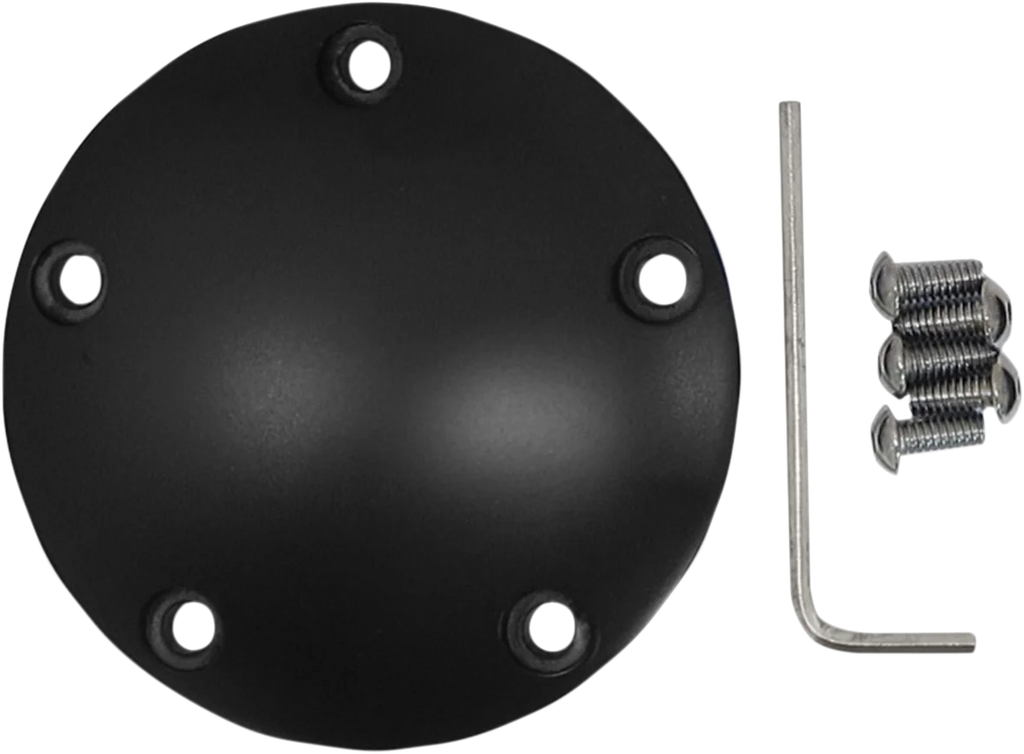 DragSpecialties Points Cover - Wrinkle Black - Twin Cam 30-0170AWB - Detail View
