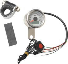 Load image into Gallery viewer, DragSpecialties Programmable Mini Electronic Speedometer with Odometer/Tripmeter - 1.87"