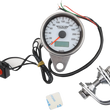 Load image into Gallery viewer, DragSpecialties Programmable Mini Electronic Speedometer with Odometer/Tripmeter - 2.4"