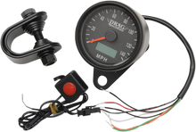 Load image into Gallery viewer, DragSpecialties Programmable Mini Electronic Speedometer with Odometer/Tripmeter - 2.4"