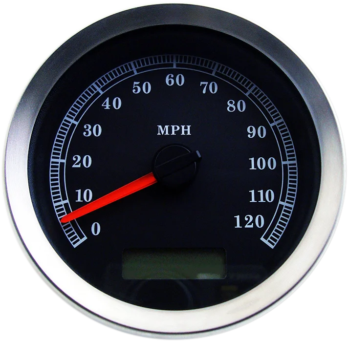 DragSpecialties Programmable Speedometer - Black Face - MPH 83100B - Main Product View