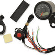 Load image into Gallery viewer, DragSpecialties Programmable Speedometer with Indicator Lights - Gloss Black