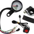 Load image into Gallery viewer, DragSpecialties Programmable Speedometer with Indicator Lights - Gloss Black