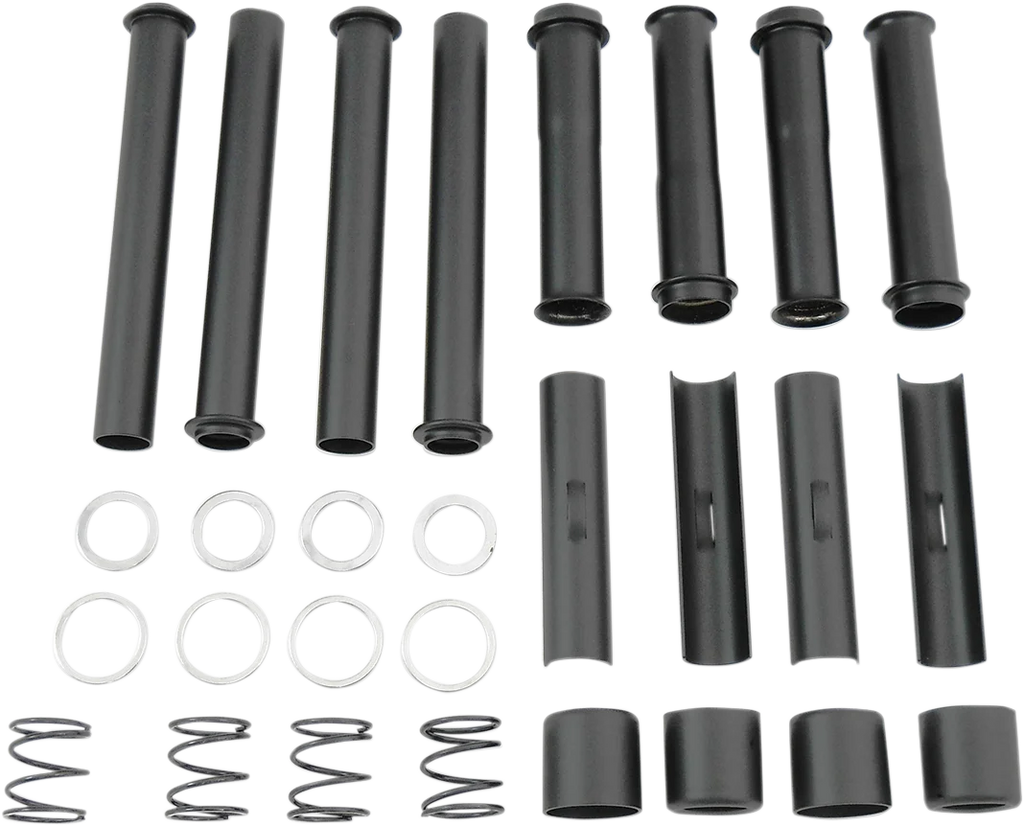 DragSpecialties Pushrod Tube Kit - Black - Big Twin 74951B - Main Product View