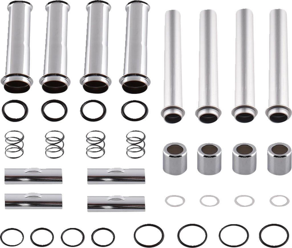 DragSpecialties Pushrod Tube Kit - Black - M8 78052B - Side View