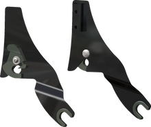 Load image into Gallery viewer, DragSpecialties Quick Release Side Plates - Black 50263870 - Main Product View