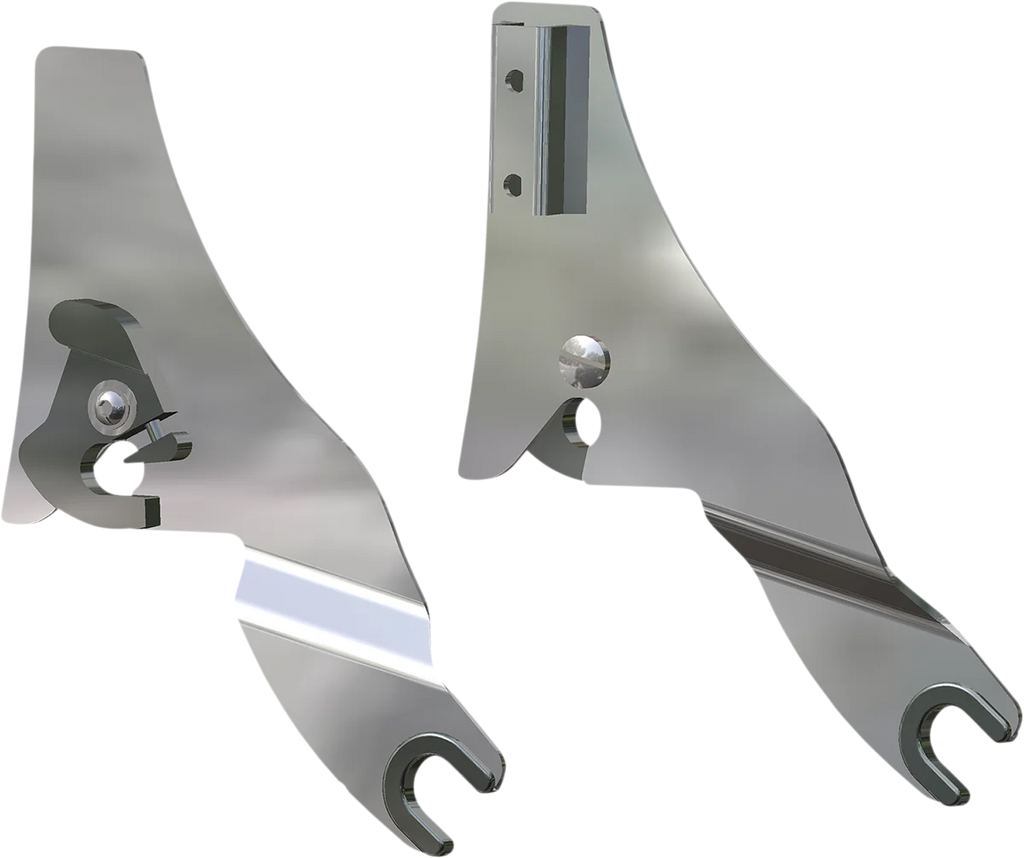 DragSpecialties Quick Release Side Plates - Black 50263870 - Side View