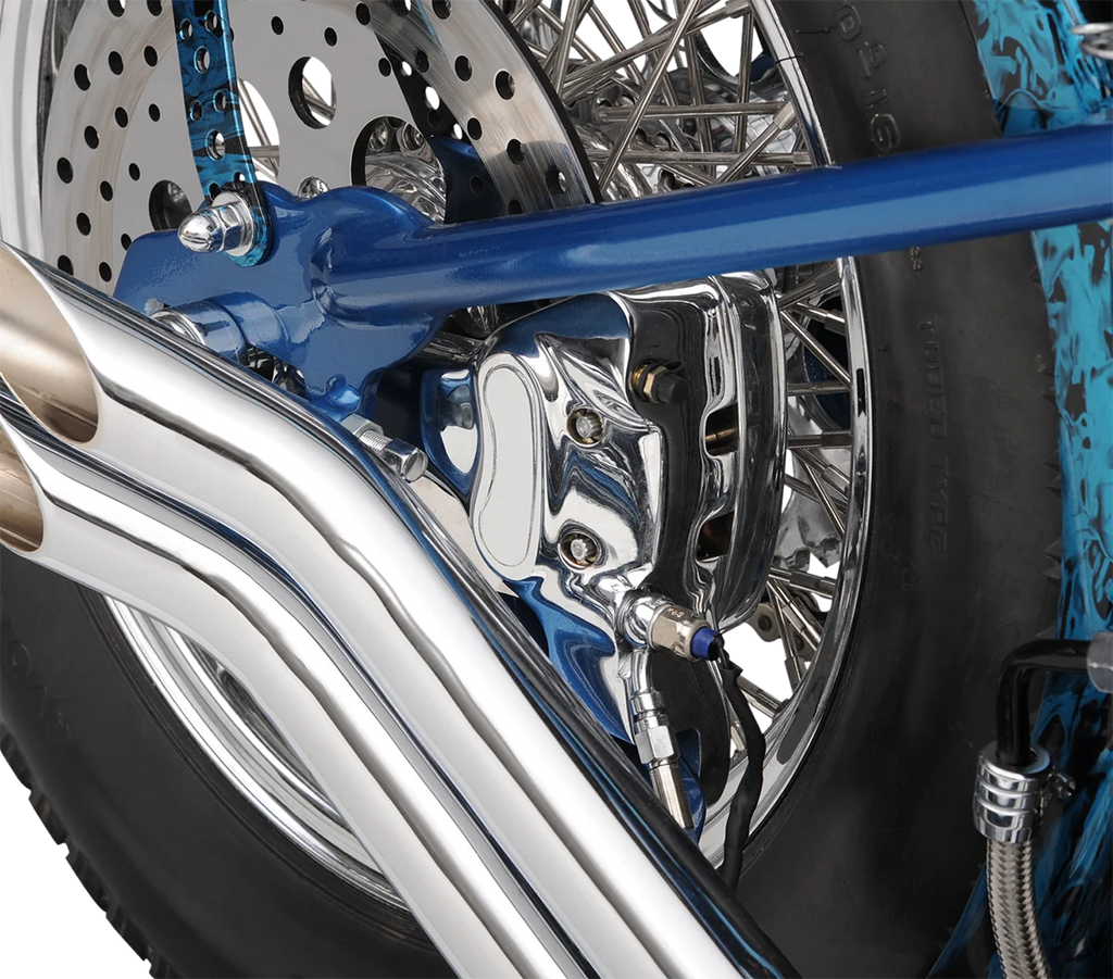 DragSpecialties Rear Caliper - 4 Piston - '00-'05 FXST RPLS44016-00CP - Side View