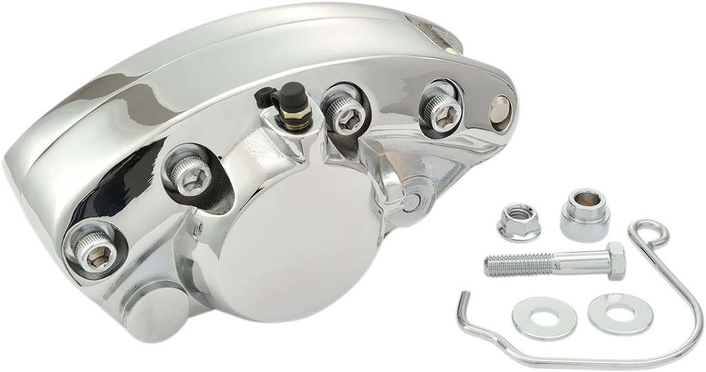 DragSpecialties Rear Caliper - Chrome - 73-83FL/FX 84261 - Side View