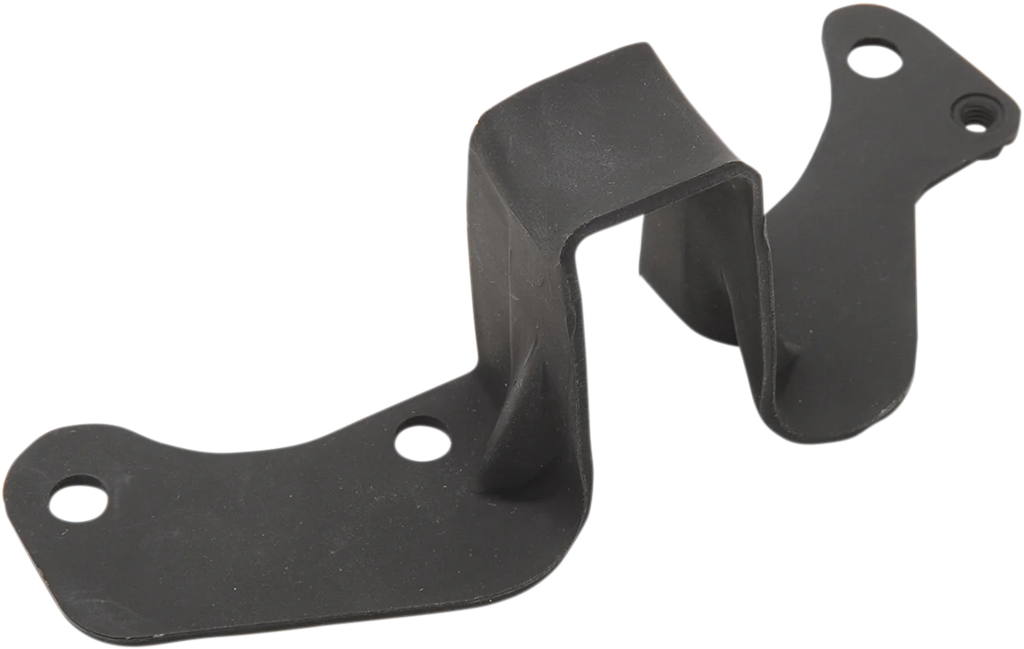 DragSpecialties Rear Exhaust Pipe Bracket - Black U08-0224MB - Main Product View