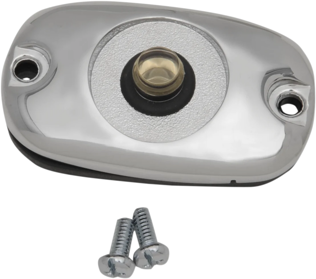 DragSpecialties Rear Master Cylinder Cover - Chrome 76290 - Main Product View