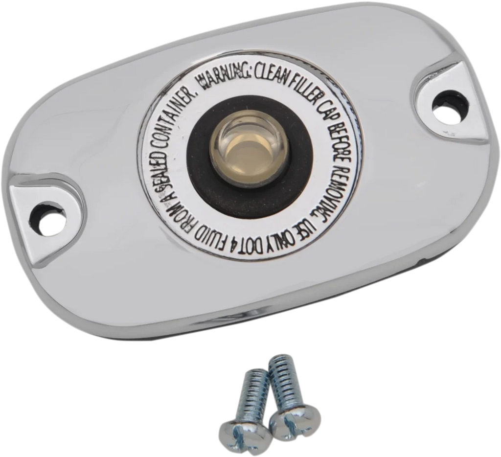 DragSpecialties Rear Master Cylinder Cover - Chrome 77779 - Main Product View