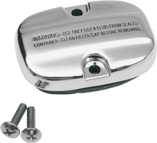 Load image into Gallery viewer, DragSpecialties Rear Master Cylinder Cover - Chrome 77779 - Side View