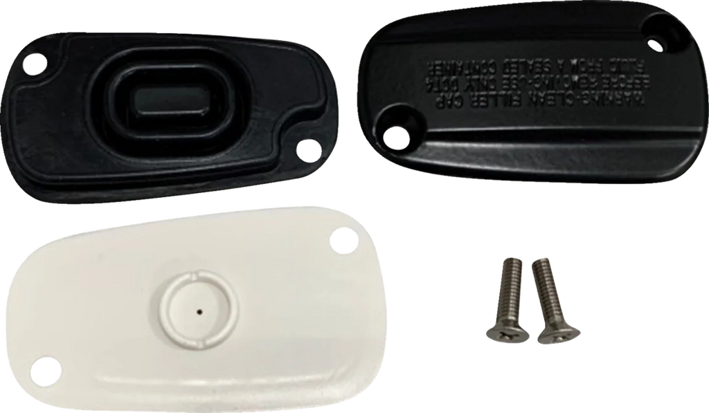 DragSpecialties Rear Master Cylinder Cover - M8 Softail - Black 78700B - Main Product View