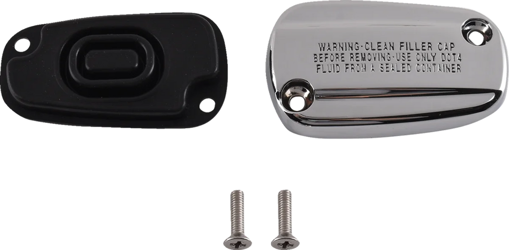 DragSpecialties Rear Master Cylinder Cover - M8 Softail - Gasket 78700GA - Side View