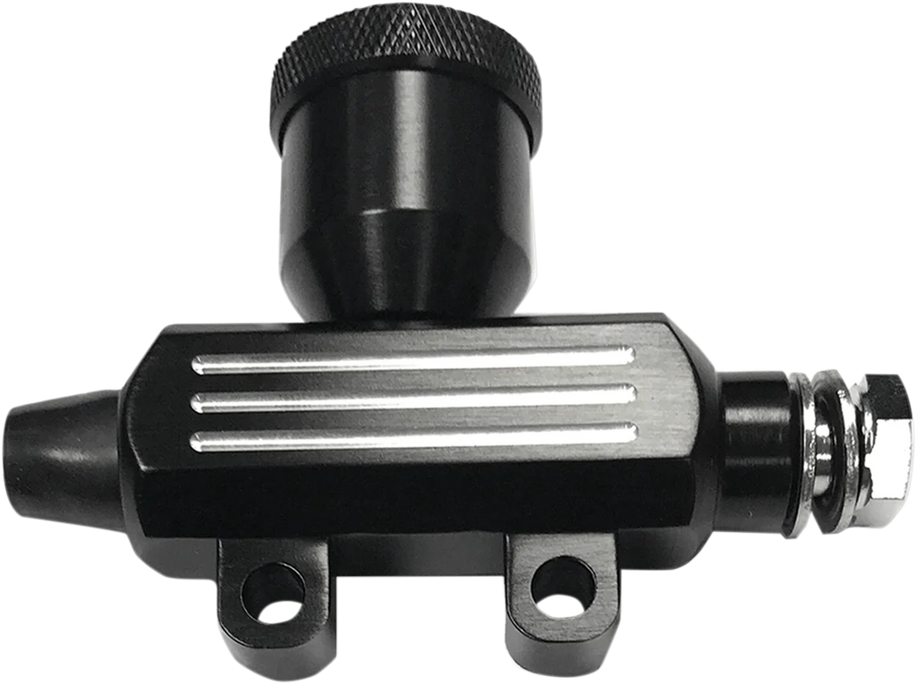 DragSpecialties Rear Master Cylinder Kit - Chrome 62013 - Side View