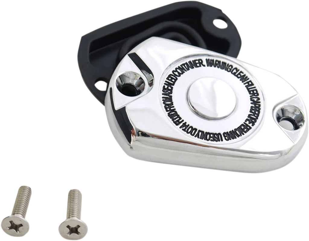 DragSpecialties Rear Master Cylinder - XL '14+ - Chrome 78073C - Side View