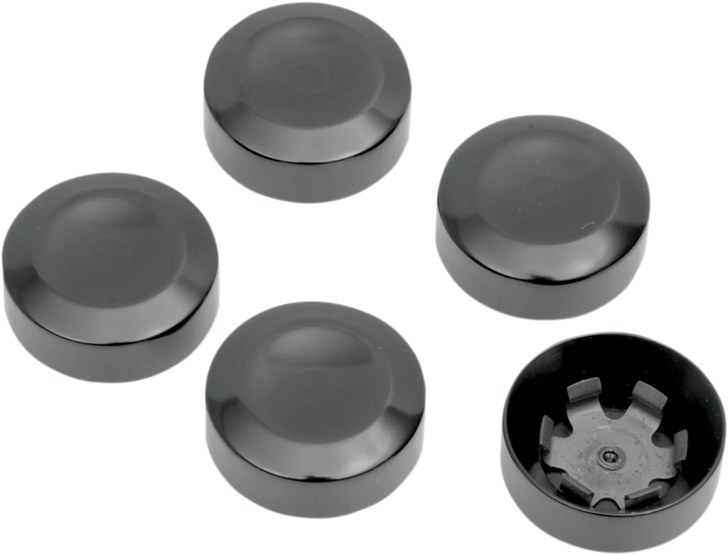 DragSpecialties Rear Pulley Bolt Cover - Black D26-0152B - Main Product View