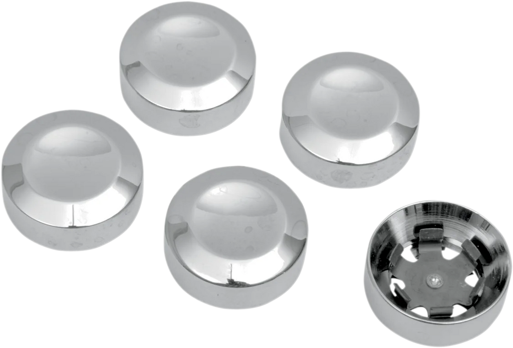 DragSpecialties Rear Pulley Bolt Cover - Chrome D26-0152 - Main Product View