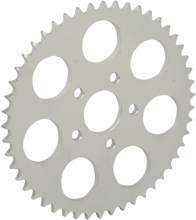 Load image into Gallery viewer, DragSpecialties Rear Sprocket - 49 Tooth - Zinc 17512ZP - Side View