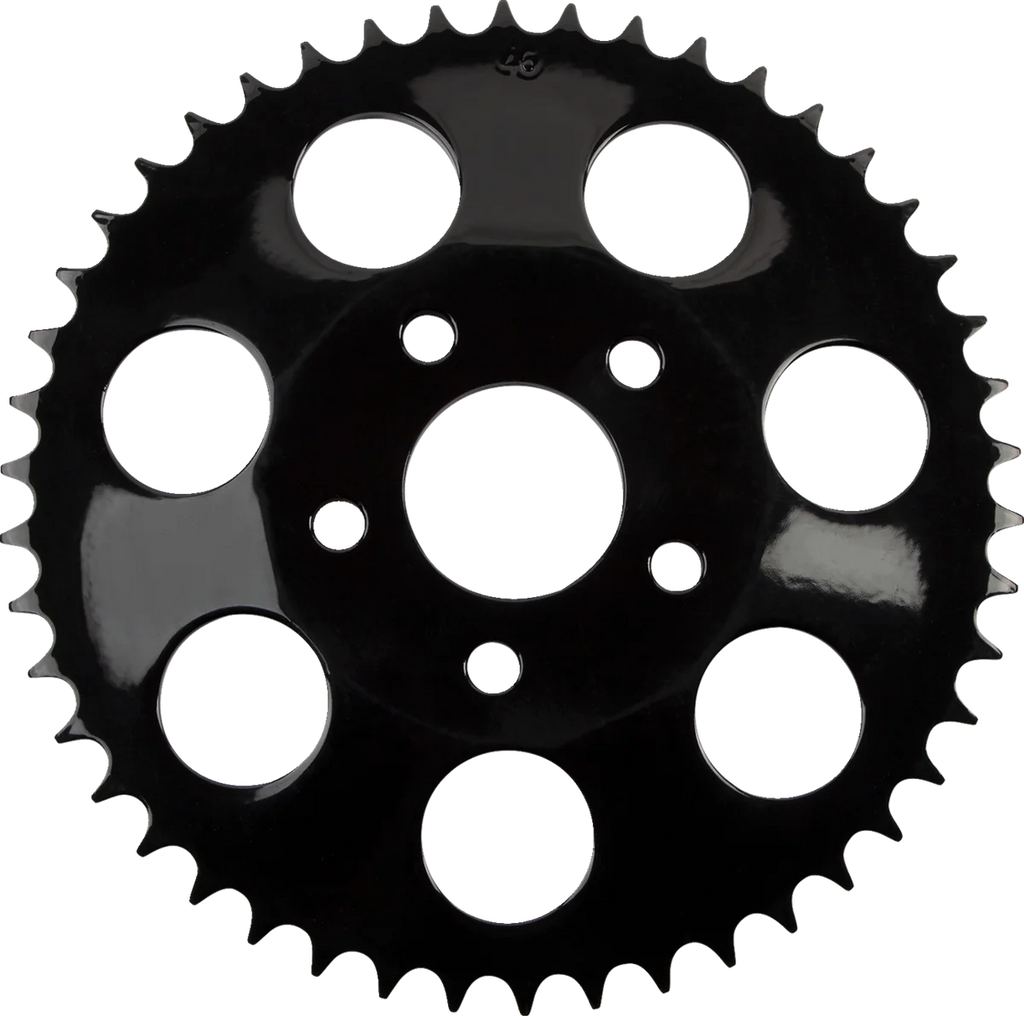 DragSpecialties Rear Sprocket - Black - Dished - 46 Tooth 16428EB - Main Product View