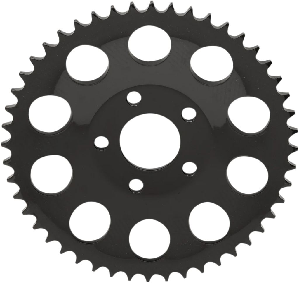 DragSpecialties Rear Sprocket - Black - Dished - 48 Tooth 19217EB - Side View