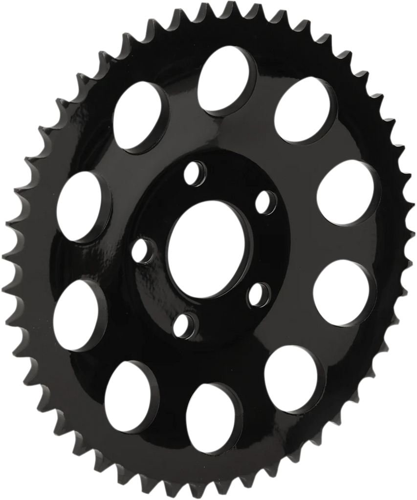 DragSpecialties Rear Sprocket - Black - Dished - 49 Tooth 19432EB - Main Product View