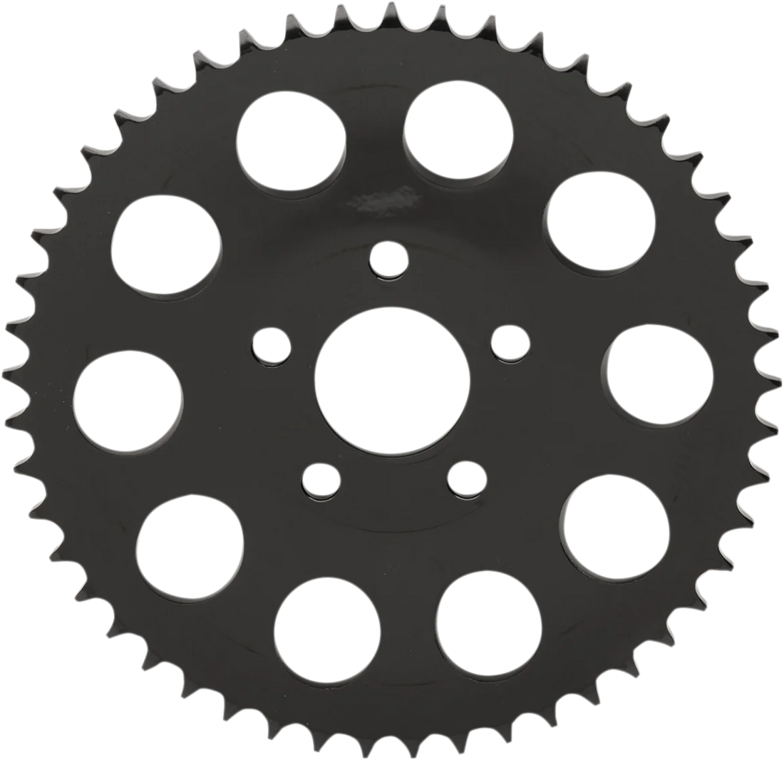 DragSpecialties Rear Sprocket - Black - Dished - 49 Tooth 19432EB - Side View