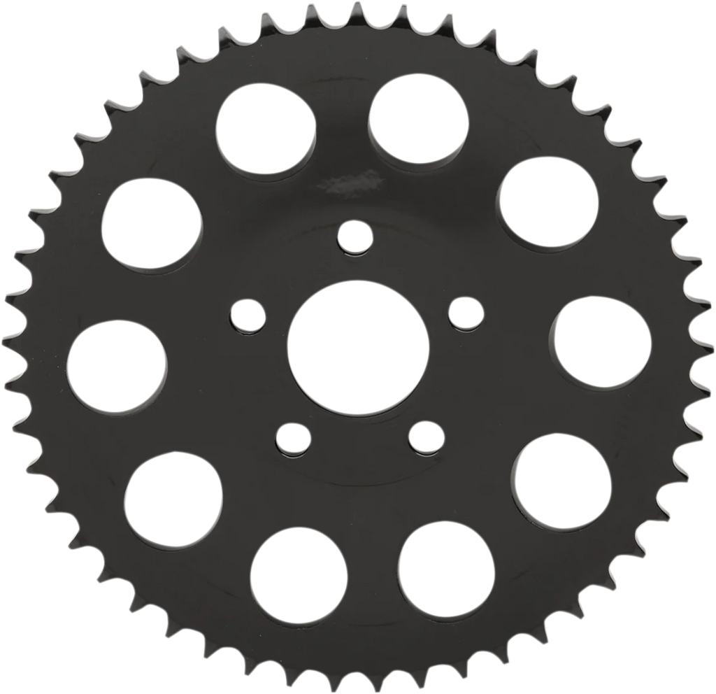 DragSpecialties Rear Sprocket - Black - Dished - 49 Tooth 19432EB - Side View