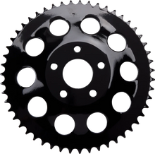 Load image into Gallery viewer, DragSpecialties Rear Sprocket - Black - Dished - 51 Tooth 19387EB - Main Product View