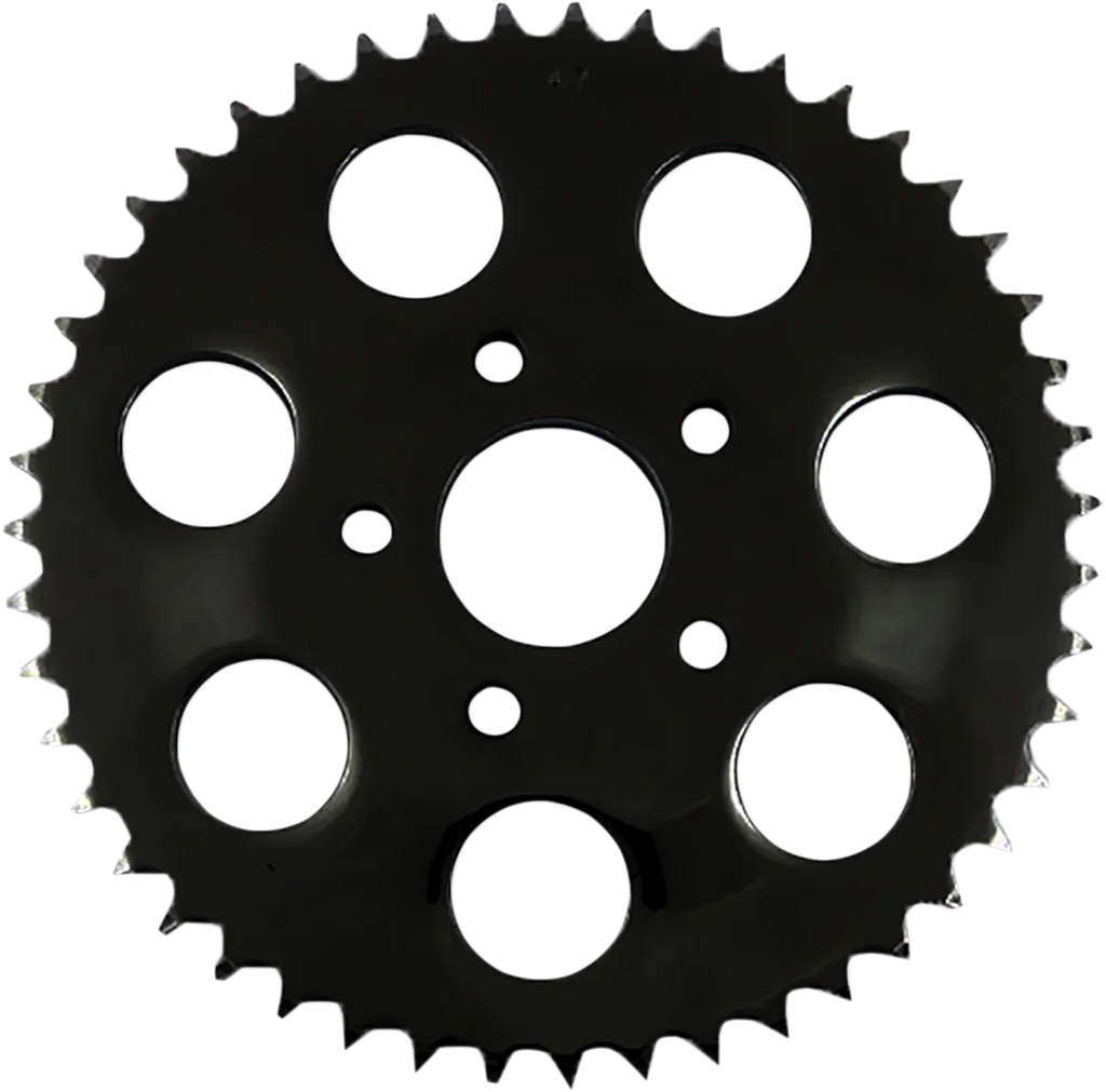 DragSpecialties Rear Sprocket - Black - Flat - 46 Tooth 16427EB - Main Product View