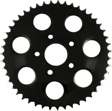 Load image into Gallery viewer, DragSpecialties Rear Sprocket - Black - Flat - 46 Tooth 16427EB - Main Product View