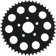 Load image into Gallery viewer, DragSpecialties Rear Sprocket - Black - Flat - 49 Tooth 71891EB - Main Product View
